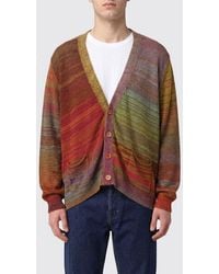 Magliano - Striped Cotton Cardigan With Logo - Lyst