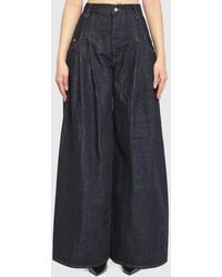 Jacquemus - Wide-Leg Cotton Denim Jeans - Lyst