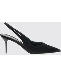 Paris Texas - Suede Mid-Heel Slingback Pumps - Lyst