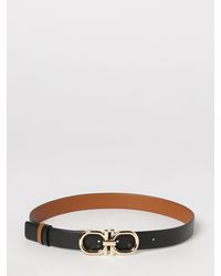 Ferragamo - Gancini Calfskin Leather Belt - Lyst