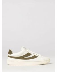 Superga - 1960 Capri Low Top Leather And Suede Trainers With Embossed Logo - Lyst
