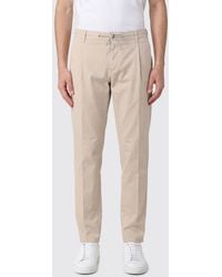 Eleventy - Stretch Cotton Trousers - Lyst