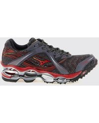 Mizuno - Wave Prophecy 1 Technical Fabric And Mesh Trainers With Logo And Cushioned Sole - Lyst