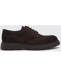 Doucal's - Suede Wingtip Brogue Derby Shoes - Lyst