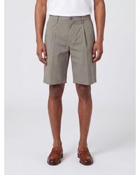 Re-hash - Cotton-Blend Chino Shorts With Pleats And Belt Loops - Lyst