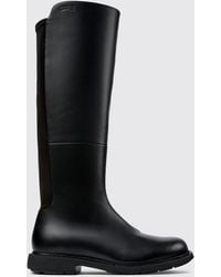 Camper - Neuman Smooth Leather Knee-High Boots With Side Zip And Round Toe - Lyst