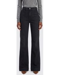7 For All Mankind - Modern Dojo High-Waisted Straight Leg Jeans - Lyst