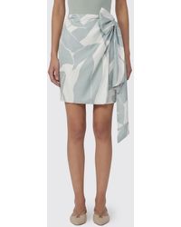 Max Mara - Printed Silk Pareo Skirt - Lyst