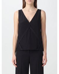 MM6 by Maison Margiela - V-Neck Sleeveless Top - Lyst