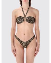 MATINEÉ - Animal Print Halterneck Bikini Top With Sweetheart Neckline - Lyst