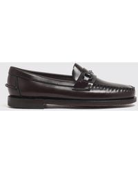Sebago - Joe Brushed Leather Penny Loafers With Metal Horsebit - Lyst