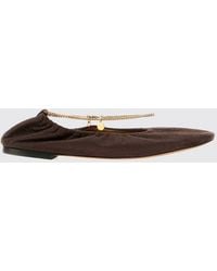 Stella McCartney - Eco Alter Mat Ballet Flats With Ankle Strap - Lyst