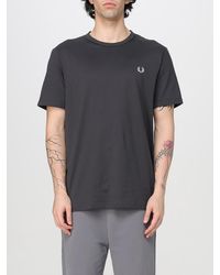Fred Perry - Classic Cotton Crew Neck Tee - Lyst