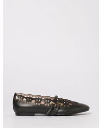 Coccinelle - Risako Perforated Leather Ballerinas - Lyst