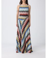 Missoni - Long Lurex Viscose Dress - Lyst