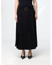 Sportmax - Pleated Virgin Wool-Blend Midi Skirt With Belt Loops - Lyst