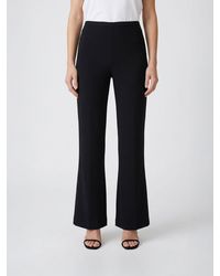 Alberta Ferretti - Flared Crêpe Trousers - Lyst