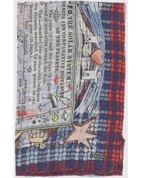 Faliero Sarti - Graphic Print Modal And Cashmere Scarf With Fringed Edges - Lyst