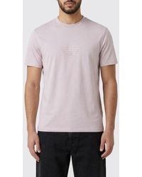 Emporio Armani - Basic Cotton T-Shirt With Eagle - Lyst
