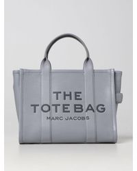 Marc Jacobs Borsa the tote bag in pelle a grana - Grigio