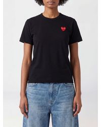 COMME DES GARÇONS PLAY - Comme Des Gar&Ccedil	Ons Play Cotton T-Shirts With Logo - Lyst