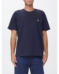 Carhartt - Cotton T-Shirt With Embroidered Logo And Dropped Shoulders - Lyst