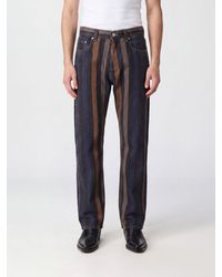 Versace - Straight-Leg Cotton Denim Jeans With Medusa Logo - Lyst