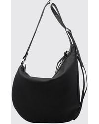 Fendi - Oyster Grained Calfskin Leather Crossbody Bag With Logo - Lyst