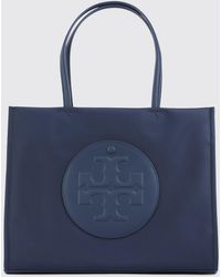 Tory Burch - Ella Small Nylon Tote Bag With Tone-On-Tone Double T Logo - Lyst