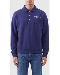 Polo Ralph Lauren - Long-Sleeved Cotton-Blend Polo Shirt With Contrast Logo - Lyst