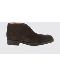 Tod's - Suede Chukka Boots With Embossed T Timeless Logo - Lyst