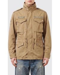 Polo Ralph Lauren - Cotton Military Utility Jacket With Drawstring - Lyst