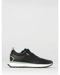 BOSS - Mesh And Rubber Sneakers - Lyst