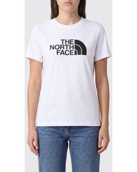 The North Face - Slim Fit Cotton T-Shirt With Contrast Logo - Lyst