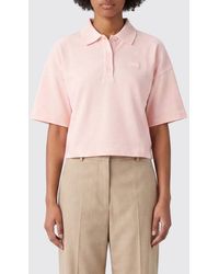 Maison Kitsuné - Maison Kitsun&Eacute Organic Cotton Polo Shirt With Tone-On-Tone Logo - Lyst