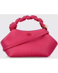 Ganni - Small Recycled Polyester Handbag With Butterfly Logo - Lyst