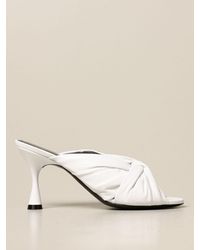 balenciaga white heels