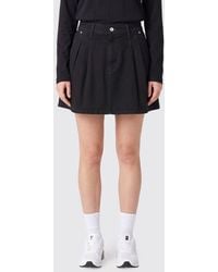 Carhartt - Houndstooth Pattern Organic Denim Mini Skirt - Lyst