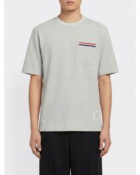 Thom Browne - Cotton Blend T-Shirt - Lyst