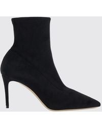Casadei - Julia Stretch Fabric Ankle Boots With Stiletto Heel And Almond Toe - Lyst