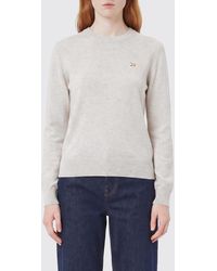 Maison Kitsuné - Maison Kitsun&Eacute Merino Wool Crew-Neck Pullover - Lyst