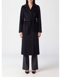 Max Mara - Knee-Length Wool Robe Coat With Belt - Lyst