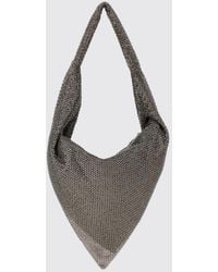 Benedetta Bruzziches - Ursula Rhinestone-Embellished Aluminum Mesh Shoulder Bag - Lyst
