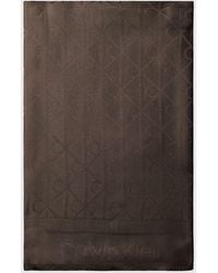 Calvin Klein - Tone-On-Tone Monogram Jacquard Scarf - Lyst