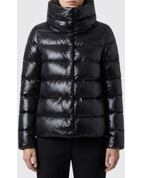 Herno - Short Quilted Ultralight Nylon Down Jacket With High Neck And Drawstring - Lyst