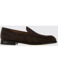 Tod's - Suede Loafers With An Embossed T Timeless Logo - Lyst