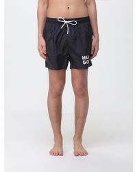 HUGO - Polyester Boxer Swim Trunks - Lyst
