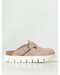 Birkenstock - Papillio Boston Chunky Suede Sabots - Lyst