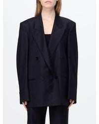 Gucci - Double-Breasted Wool Blazer With Relaxed Fit And Oversized Peak Lapels - Lyst