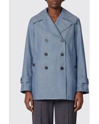 Save The Duck - Double-Breasted Knee-Length Trench Coat - Lyst